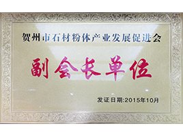 賀州石材粉體發展產業促進會副會長單位——新偉業粉體